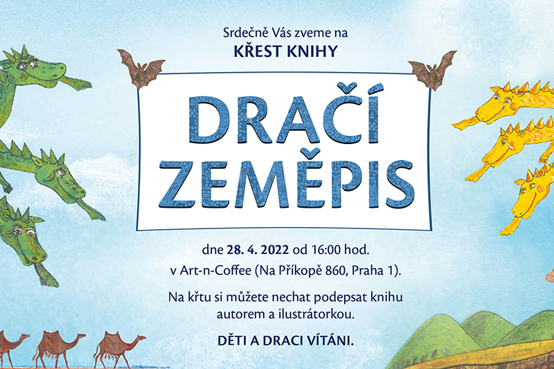 Read more about the article Křest knihy Velké dračí prázdninové dobrodružství v Art-n-Coffee